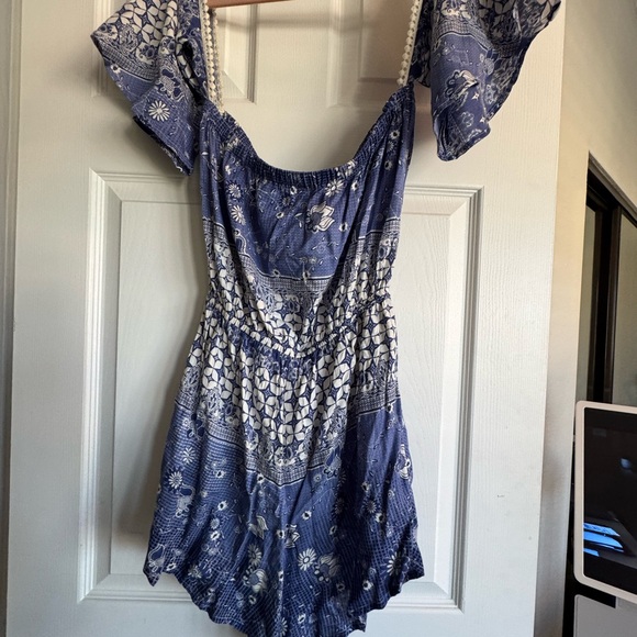 True Destiny Blue Patterned Dress - Picture 6 of 6